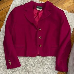 Vintage Harve Benard Magenta 70% Wool Blazer
